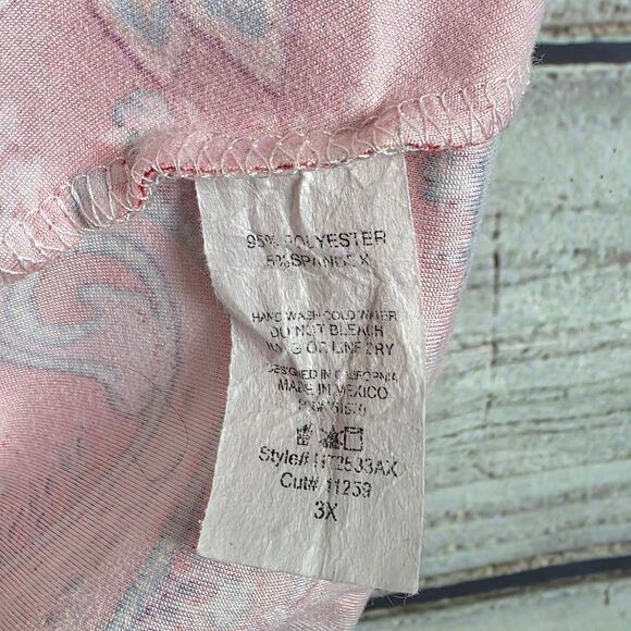 Haptics Coral Paisley Lace Shoulder Tank Top L - Picture 7 of 8